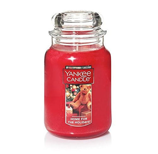 Yankee Candle Home for The Holidays Scented, Classic 22oz Large Jar Single Wick Candle, Over 110 Hours of Burn Time