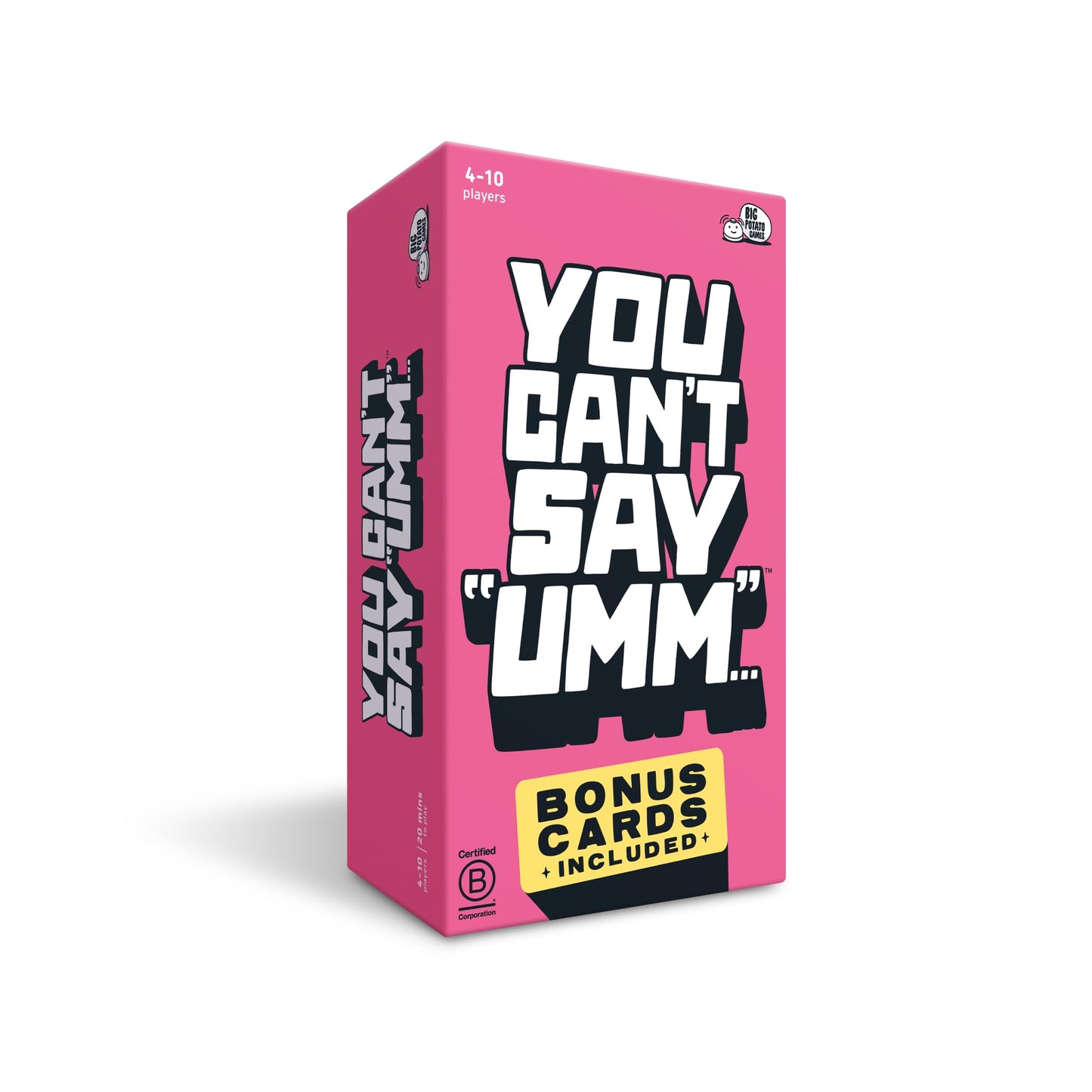 You Can't Say UMM: A Party Game for Family and Adults, Fast-Paced Family Word Game, Must Have for Game Night, Bonus Content Included