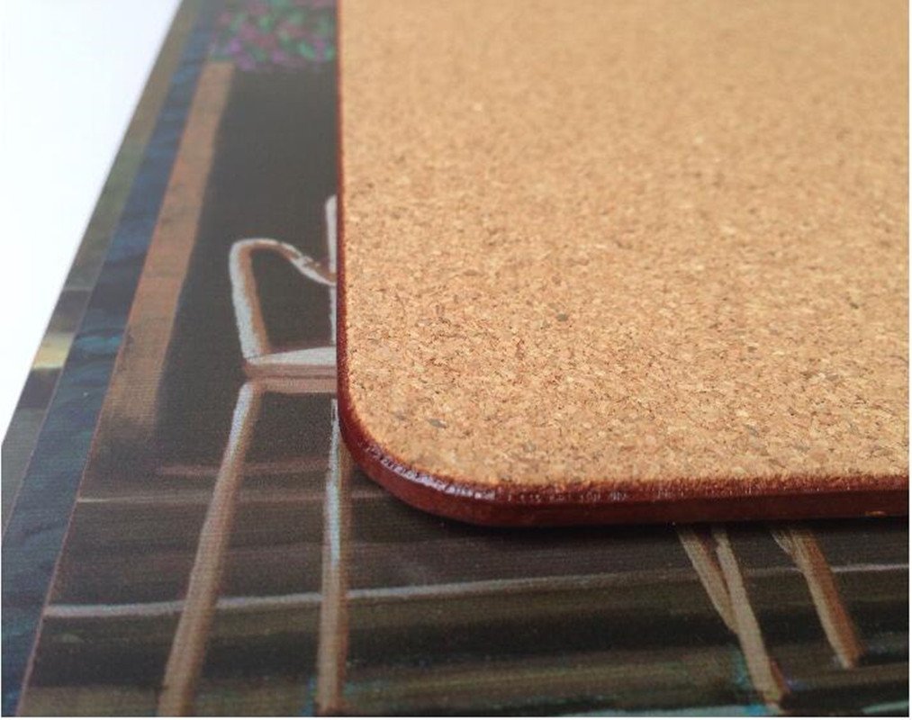 YaYiYo Cork Pot Plate Coaster, 2PCS Restaurant Table Mat Family Party Favors Kitchen Supplies Landscape Painting Decor - 40 x 30 cm (15.7 X 11.8 Inch)