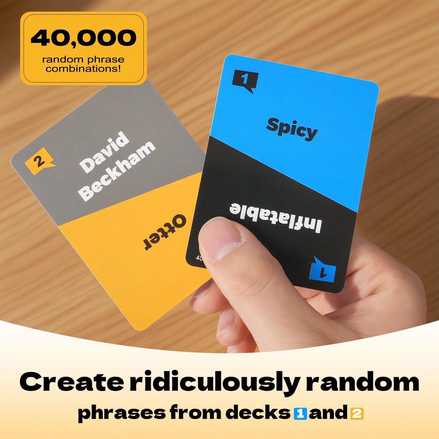 You SAY I Guess - 2025 New Lip Reading Party Fun Games for Adults, The Headphone Challenge TikTok Popular Card Game, Friends with 40,000 Funny Phrase Combos, Card Games for 18+ Years Old (2+ Players)