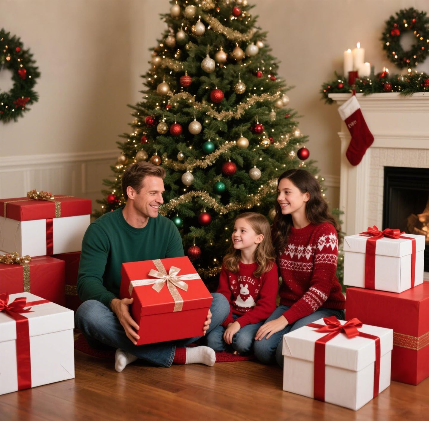 YINUOYOUJIA Large Gift Box 12x12x10 Inches,Red Gift Boxes for presents,Birthday Gift Box,Present box,for Packaging,Valentine's Day,Mother's Day,Christmas,Anniversaries.