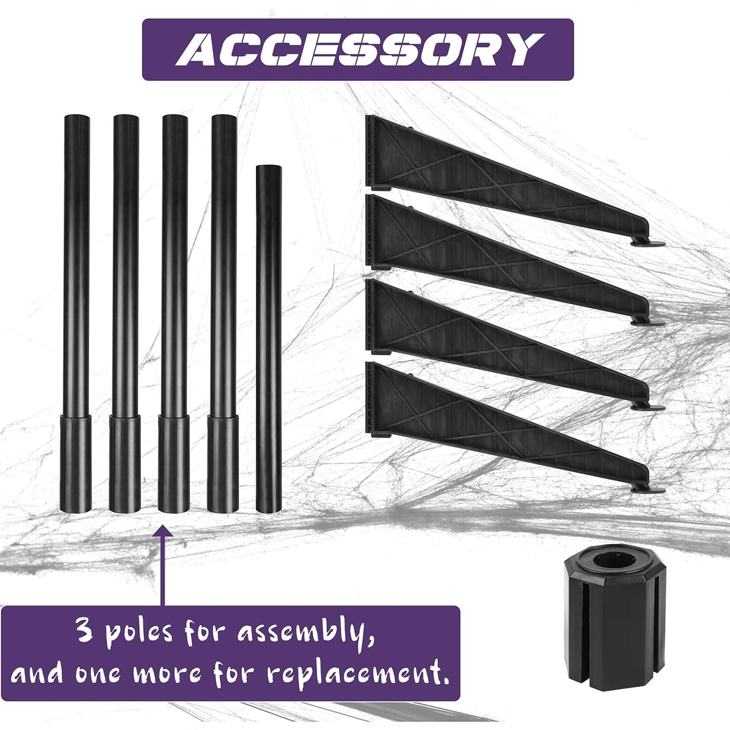 yosager 6FT Halloween Standing Witch with Scary Sound Effect & Red Eyes, Life Size Animated Scream Witch with Base, Halloween Haunted House Scary Props, Theme Park Horror Layout Party Decoration