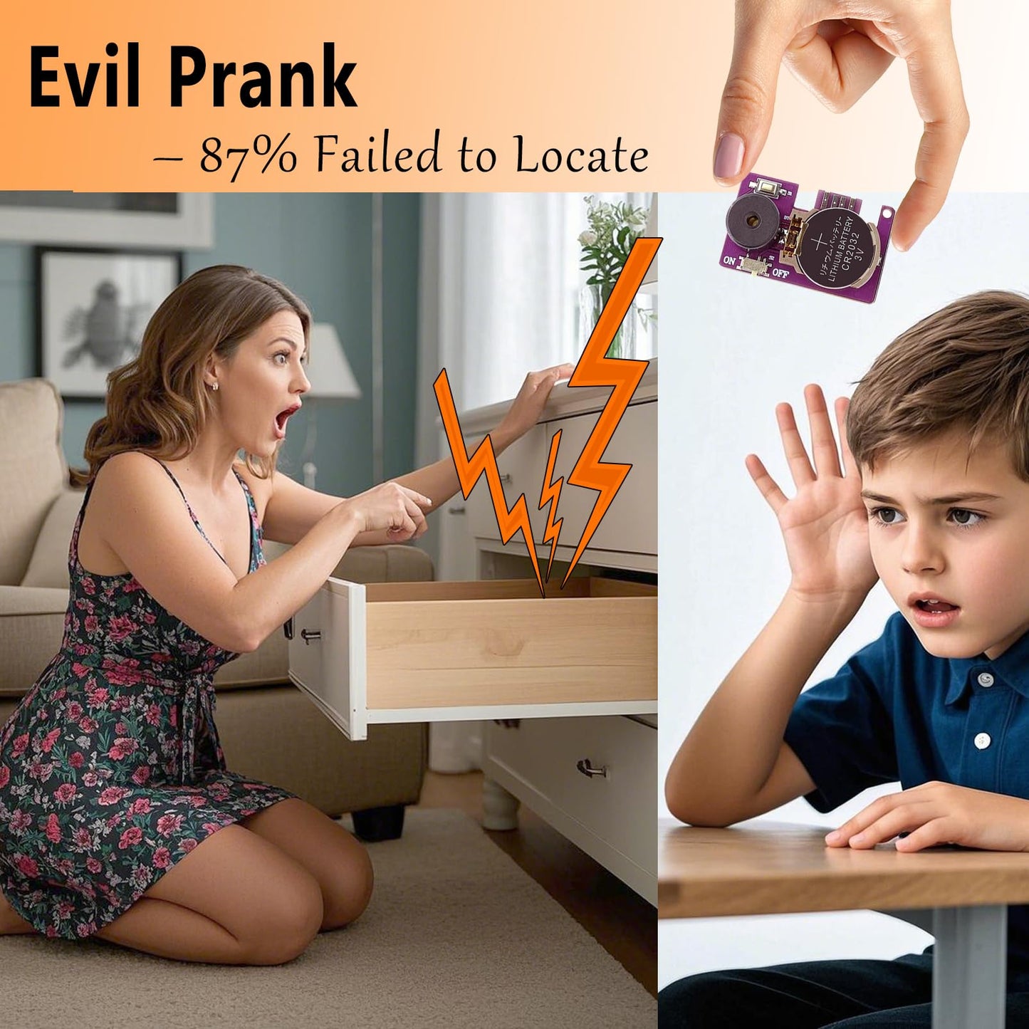 YueFeiAud Cricket Noise Maker Prank (6-Pack) - Hidden Prank Device with 3-Month Beeping, Office & Home Gags for Adults