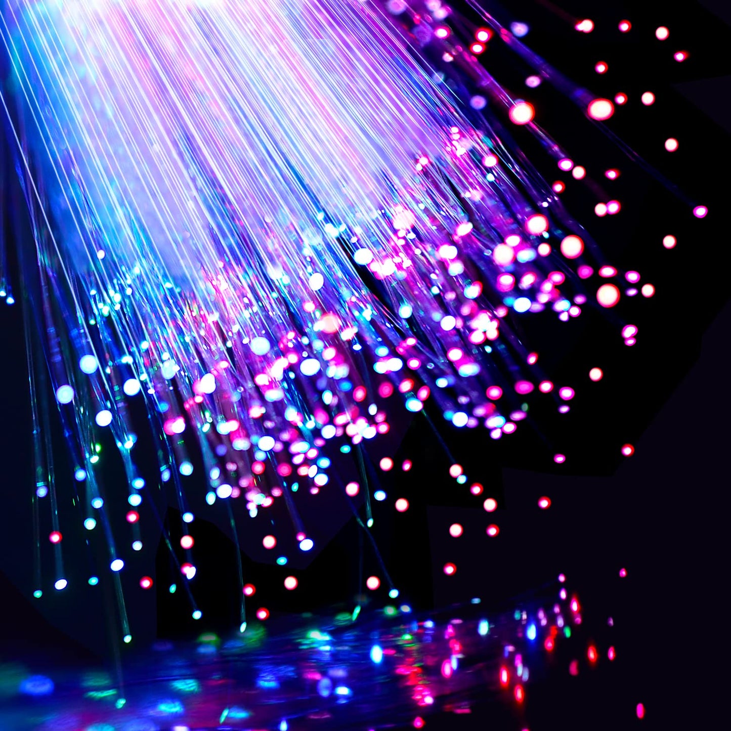 30 Pack LED Fiber Optic Wands - Light Up Glow Sticks Bulk with 3 Flashing Models for Christmas, Valentine's Day, Concerts & Wedding Party