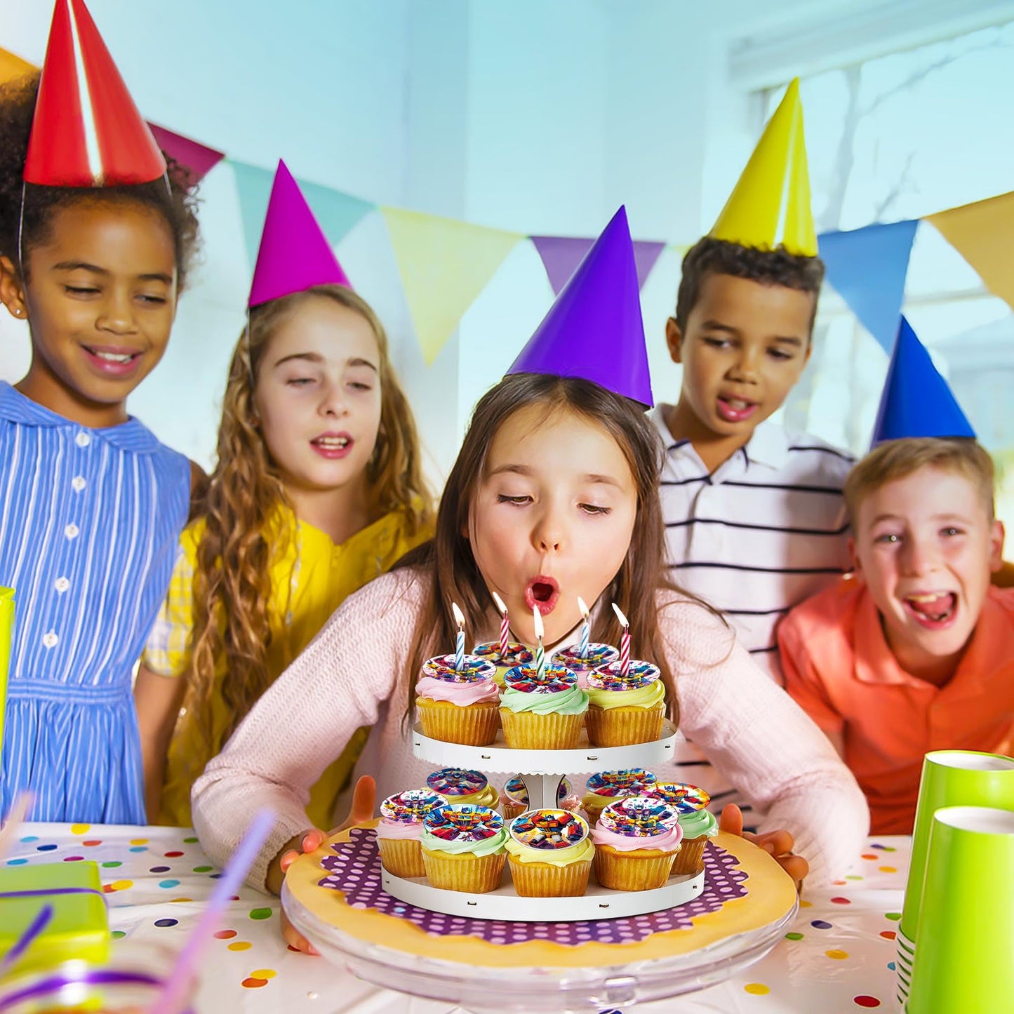 30 x Edible Cupcake Toppers – Robot Hero Adventure Themed Collection of Edible Cake Decorations | Uncut Edible on Wafer Sheet