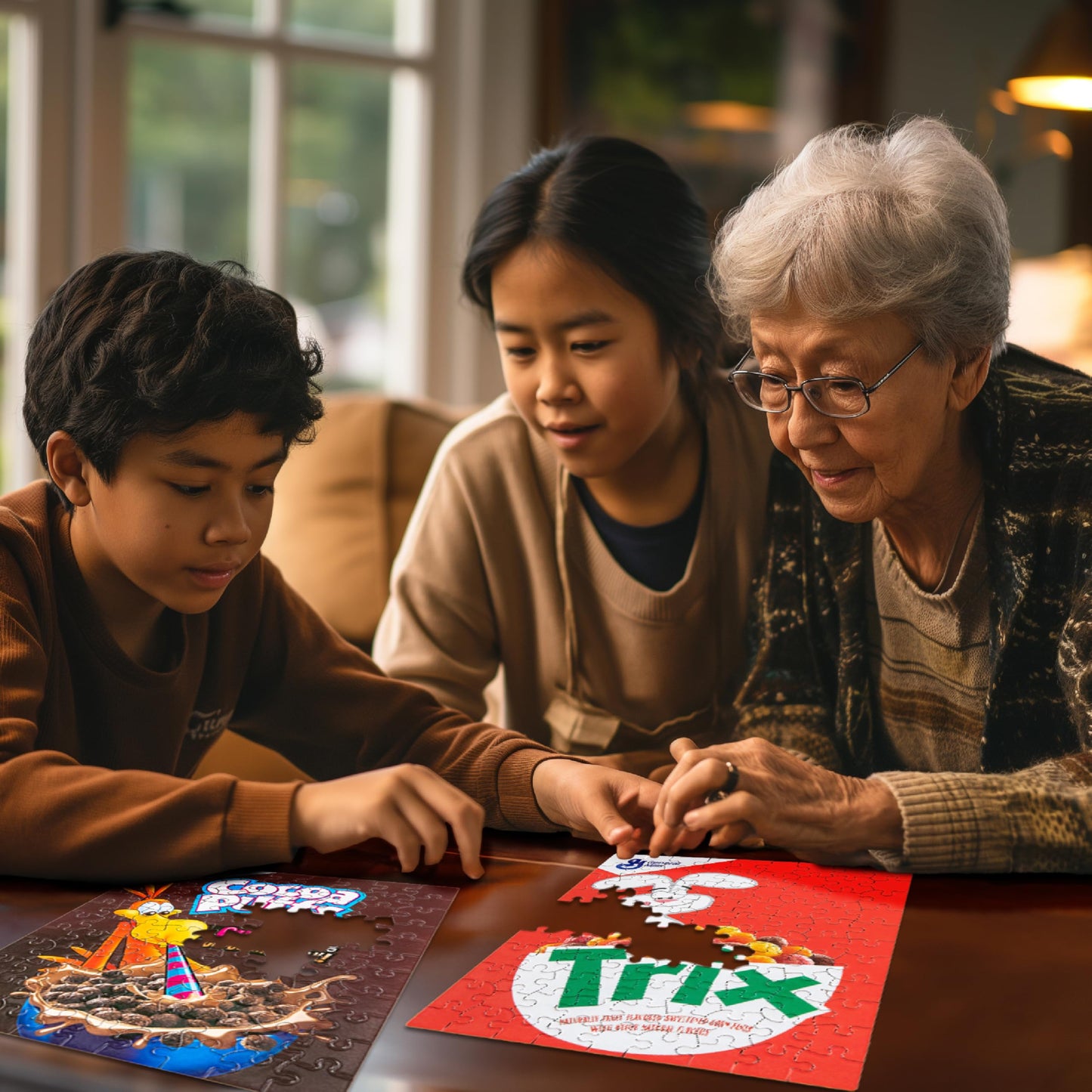 White Mountain, 6pk Cereal Boxes 100pc Puzzle Set