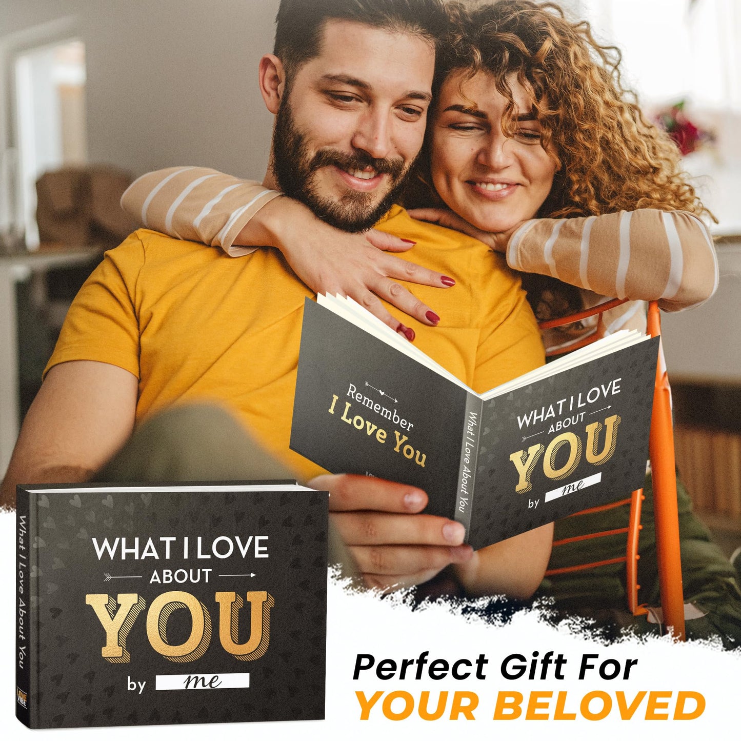 What I Love about You Book - Fill-in-the-Blank Book for Men, Boyfriend, Women, Girlfriend, Husband, Wife, Him, Her - Couples Gifts for Anniversary, Christmas & More - Stocking Stuffer for Men, Women