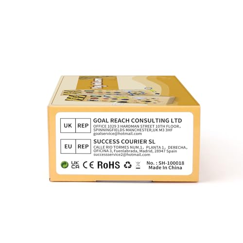 Montessori Wooden Busy Board with 8 LED Light switches, Sensory Toys Light Switch Travel Toys for 1+ Year Old Baby and Toddler