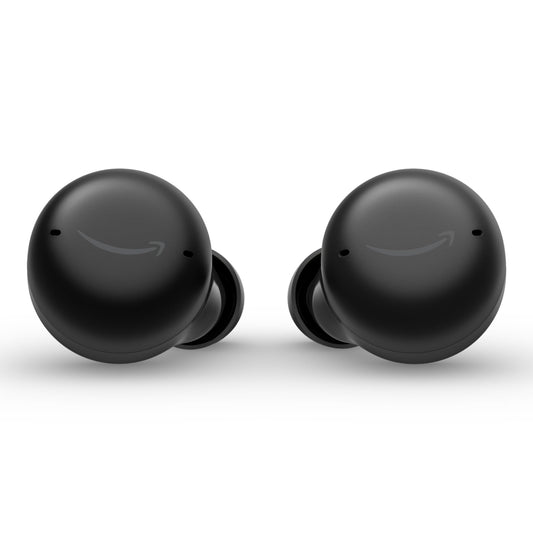 Amazon Echo Buds with Active Noise Cancellation (newest model), Wired charging case, Black