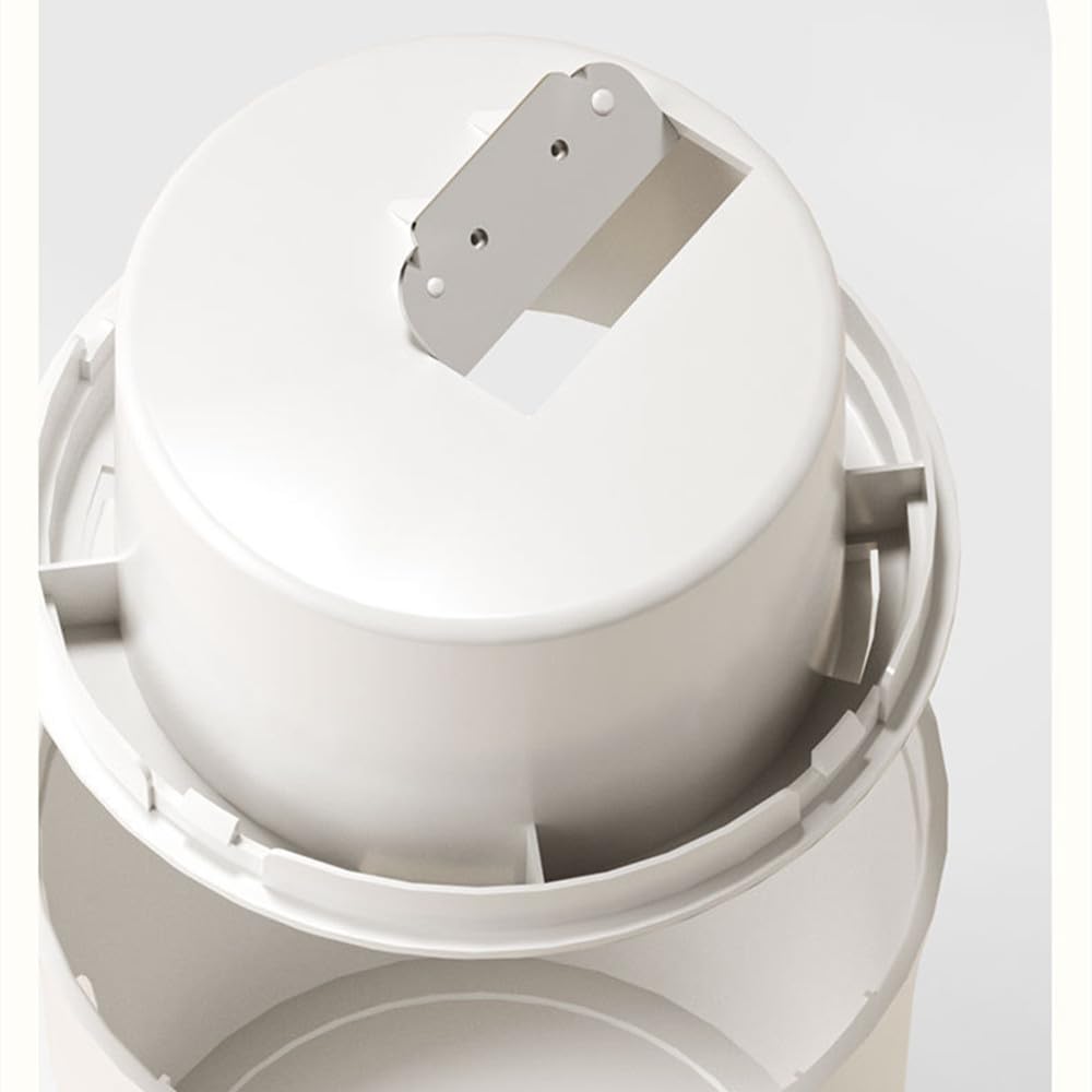 Hand Crank Ice Crusher Manual Ice Shaver Snow Cone Machine Mini Premium Portable Ice Crusher and Shaved Ice Machine with Free Ice Cube Trays - BPA Free (M White with 1 Ice Cube)