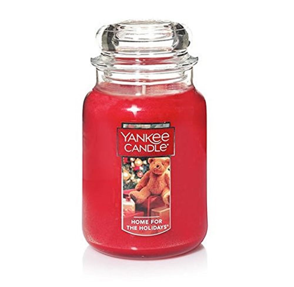 Yankee Candle Home for The Holidays Scented, Classic 22oz Large Jar Single Wick Candle, Over 110 Hours of Burn Time