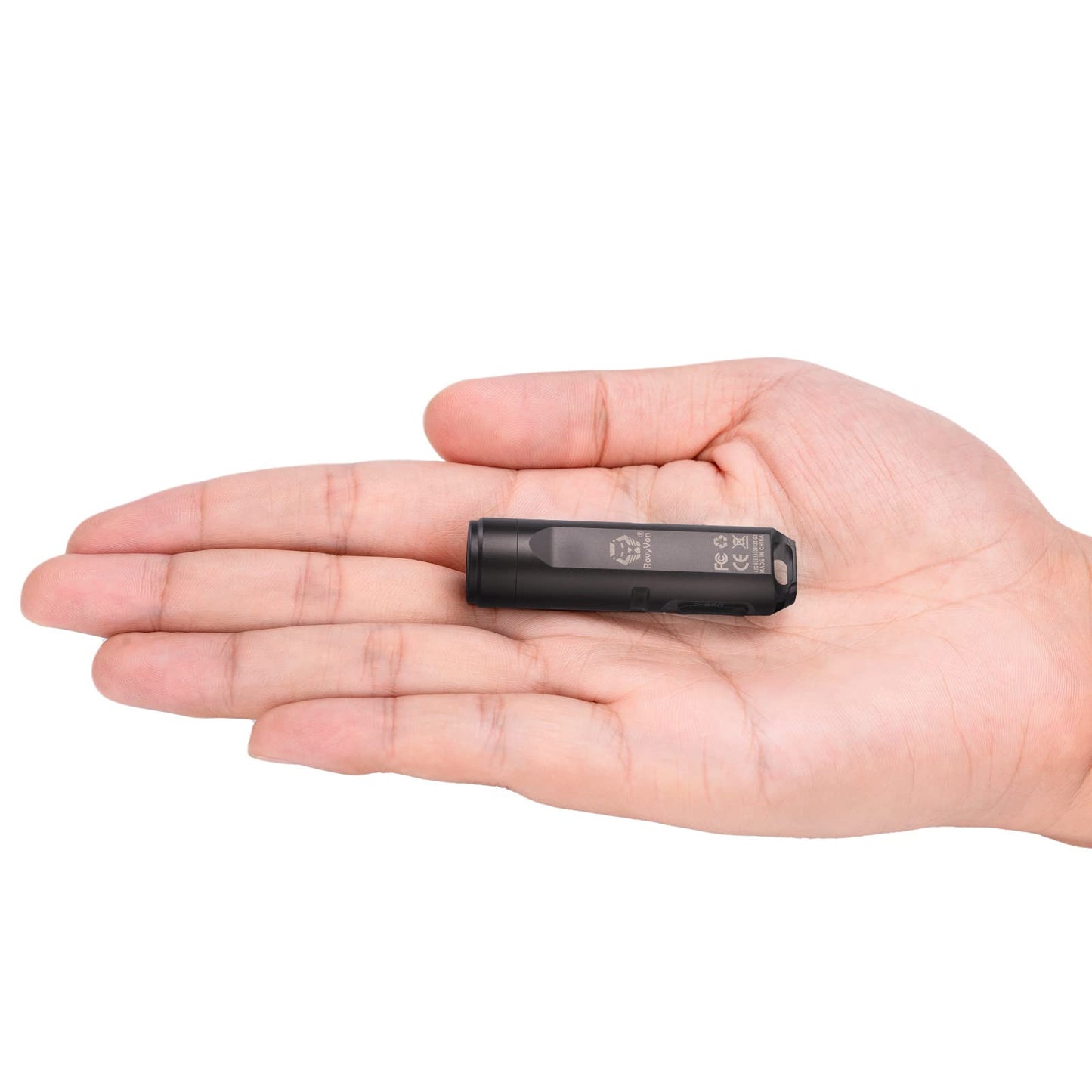 RovyVon A3 Gen 4 Keychain Flashlight- Super Bright 650 Lumens, USB C Rechargeable EDC Flashlight Water-Resistant, Lightweight- Ideal for Everyday Carry, Camping, Hiking, Emergency (Gun Grey)