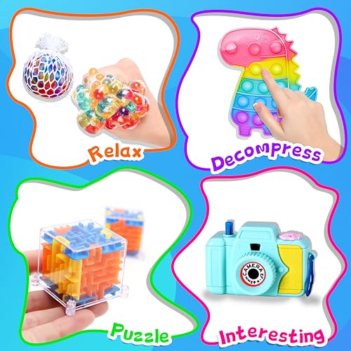 1000pcs Party Favors Goodie Bags for Kids, Fidget Toys Pack, Stocking Pinata Stuffers, Birthday Gifts, Classroom Prize, Treasure Box, Carnival Prizes, Easter Eggs Fillers