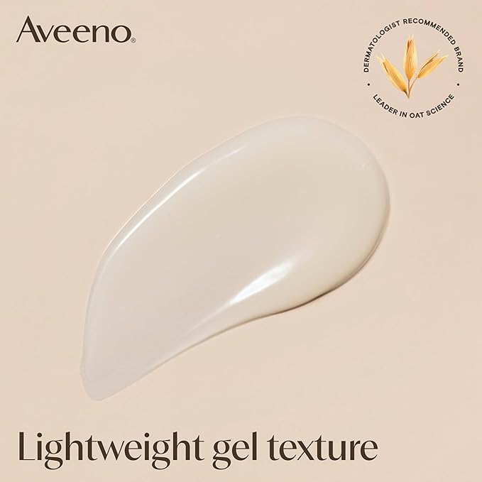 Aveeno Sensitive Skin Moisturizer Bundle, Calm + Restore Oat Gel Facial Moisturizer, 1.7 oz, & Trial Size Daily Moisturizing Cream + Prebiotic Oat, 0.5 oz, Fragrance-Free, Two Items