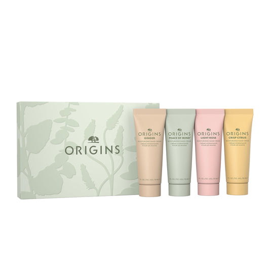 Origins Hand Cream Essentials Gift Set | Softens Dry Skin | Travel Hand Lotion With Plant-Derived Glycerin & Meadowfoam Seed Oil