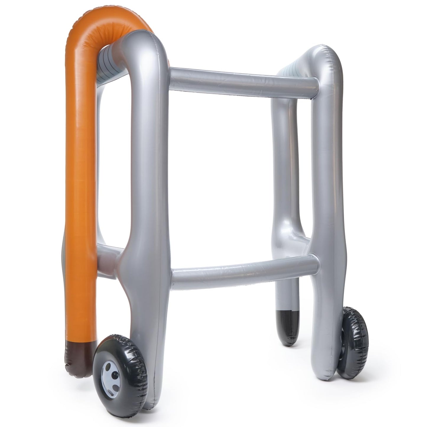 Okuna Outpost 2 Pieces Inflatable Walker and Cane - Funny Gag Gift for Over The Hill Birthday Decorations, 100 Days of School Joke Props - Funny Party Decorations