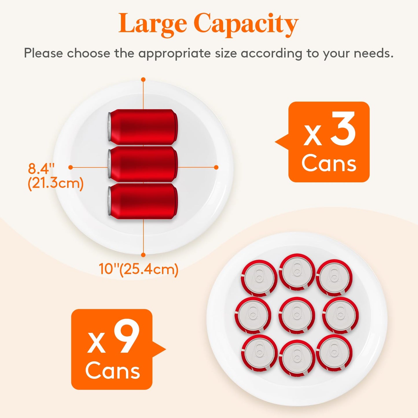 Lifewit Plastic 3 Tier Serving Tray Platter for Party Entertaining, 10" × 10" Large Dessert Table Display Set, White Reusable Round Dishes with Black Metal Display Stand for Veggie, Fruit, Cookies