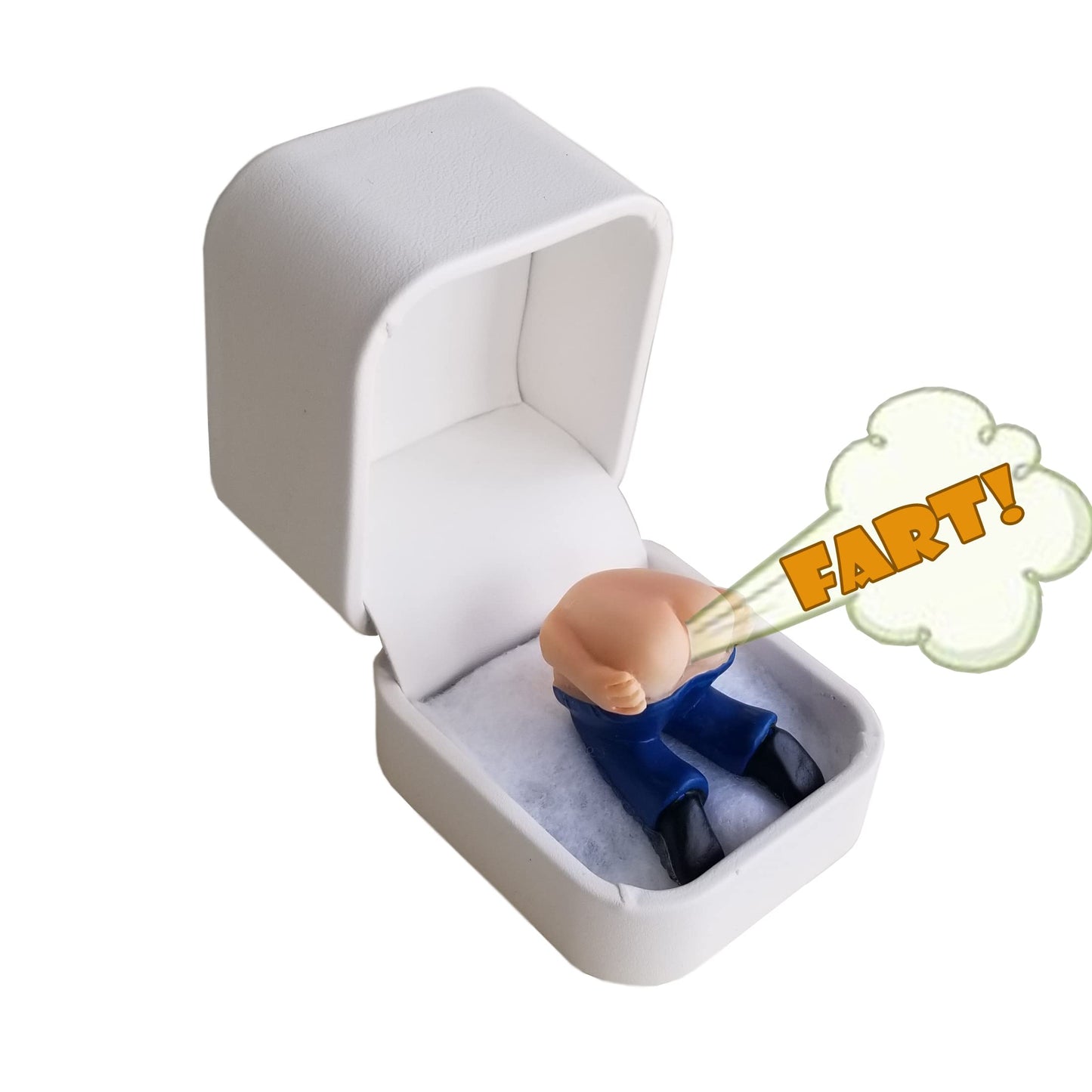 The Moon Ring®© - "It Farts When You Open it Handmade Prank Gag Gift (Ring box with farting butt, no ring) AS SEEN ON THE BACHELORETTE