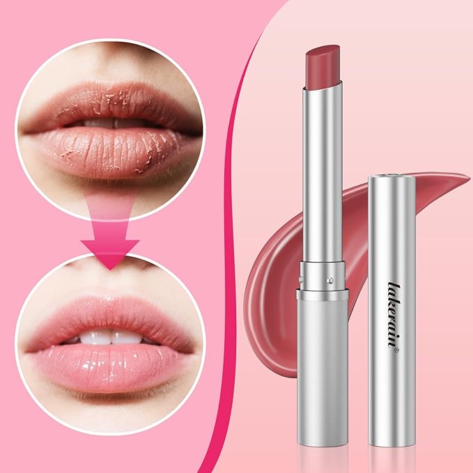 Honey Lipstick Tinted Lip Balm, Sheer Lightweight Lip Stain for All Skin Tones, Moisturizing Nourishing Lipstick for Women All Skin Tones, a Hint of Natural Cherry Tint, Pink Honey