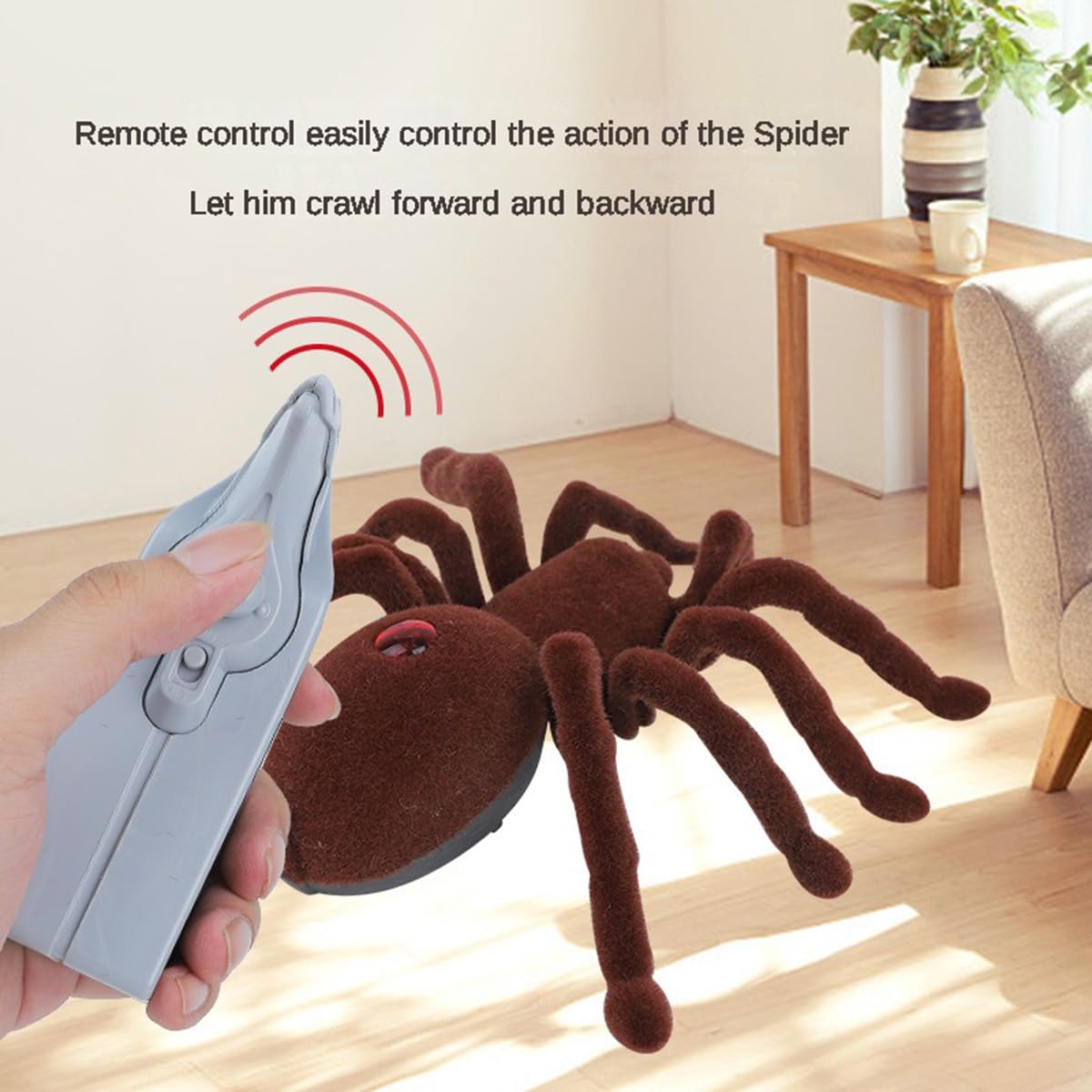 Realistic Spider Remote Control Model Toy Horror Simulation Infrared Remote Control Car Children Prank Gift