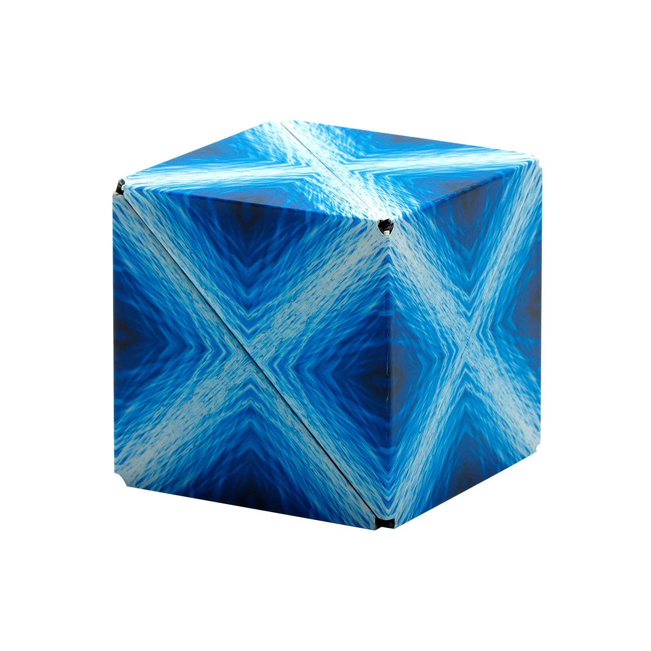 Shashibo Shape Shifting Box - STEM Magnetic Fidget Cube That Transforms Into Over 70 Shapes, Download Fun in Motion Toys Mobile App (Blue Planet)