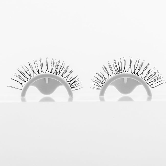 False Eyelashes, 5 Pairs Wispy Light Pre-Glued Self Adhesive Lashes with Applicator (DLP02)