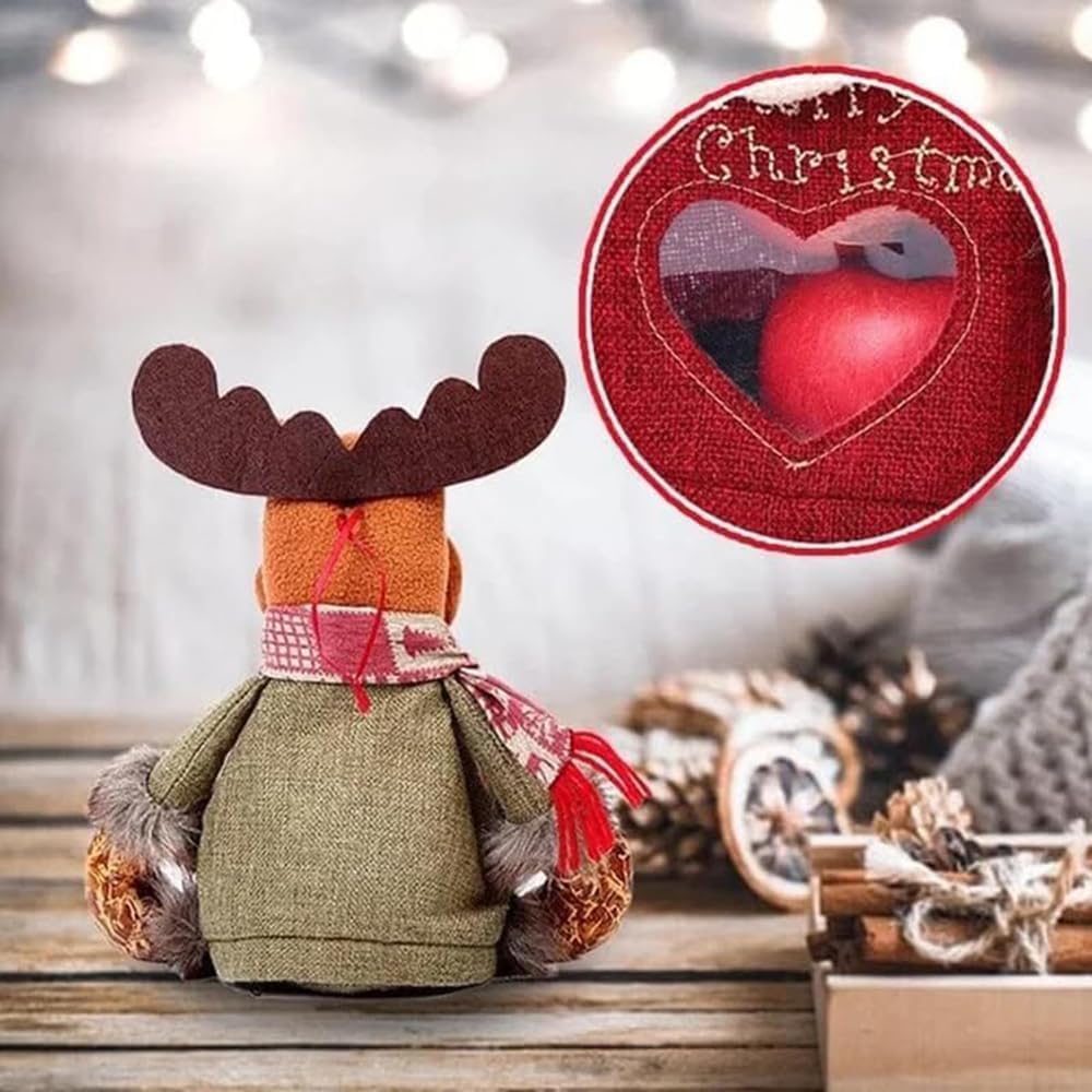 2026 New Christmas Gift Bags Zipper Design, Reusable Christmas Zipper Gift Bags, Thickened Felt Material, For Packaging of Apples, Candies, Small Toys and Gifts (Set A + Set B, 6pcs)