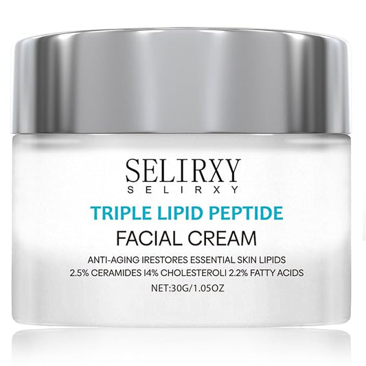 Nodfens Triple Lipid Peptide Cream for Anti-Aging - Restores & Repairs Mature Skin for Radiant, Smooth Complexion - Advanced Strength Recovery Face Moisturizer Cream