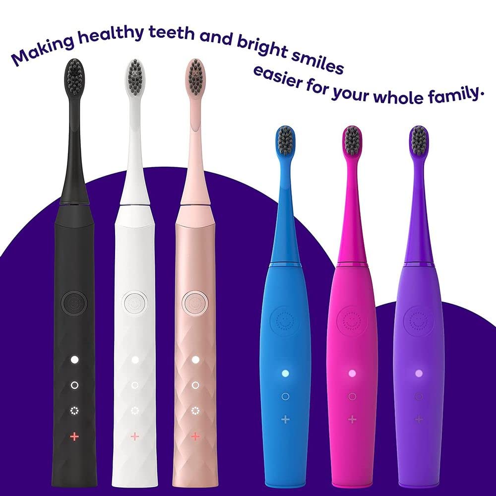 Burst Kids & Toddlers Electric Toothbrush (Pink) | Soft Bristles | Two Minute Timer | Rechargeable Battery | Easy-Grip Silicone Handle | 2 Modes for Healthy Smiles | Ages 3+