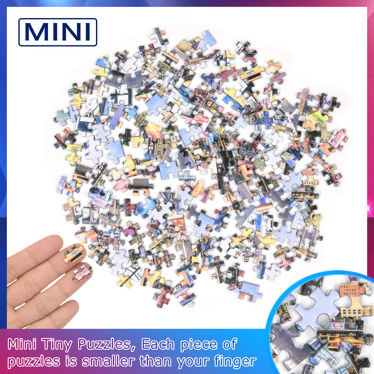 3 Pack Landscape Mini Jigsaw Puzzles 150 Pieces for Adults Small Tiny Jigsaw Challenging Difficult Puzzle 6 x 4 Inches House Entertainment Toys Home Decor Puzzles