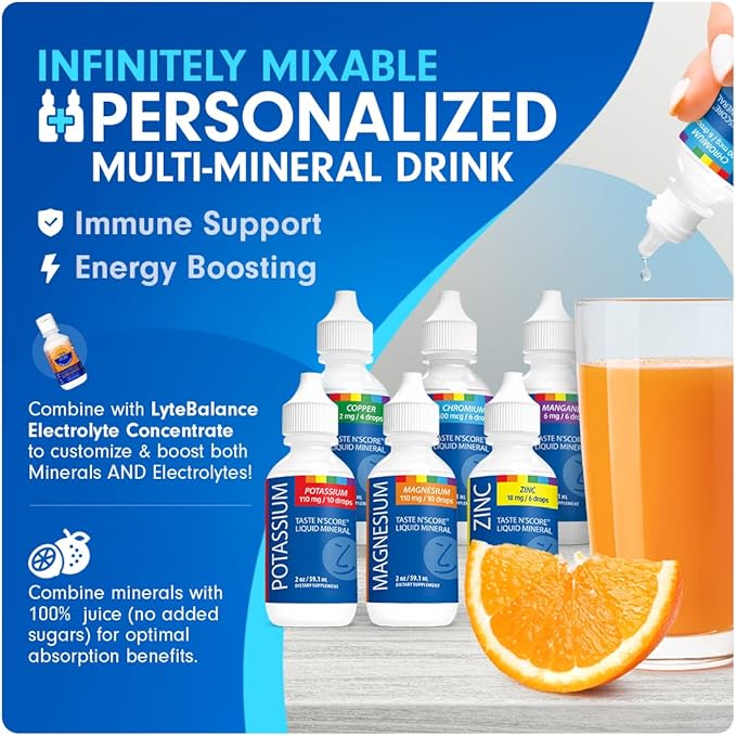 Taste N' Score Chromium Liquid Ionic Mineral Supplement; 100% Pure; 500 mcg; 118 Servings