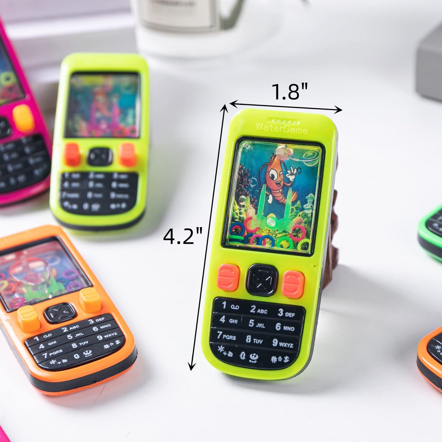 Nbguigdstr 68 Pcs Handheld Water Ring Games-Prize Treasure Box Toys,Birthday Return Gifts Party Favors,Christmas Stocking Goodie Bag Stuffers,Pinata Stuffers for Kids Classroom Students Bulk