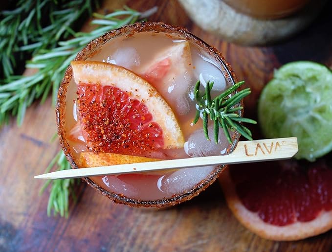 LAVA Premium Skinny Paloma Mix Craft Cocktail Mixer, Ruby Red Grapefruit Juice, Key Lime Juice, Low Calorie, Ready to Use, No Artificial Sweeteners, Greyhound, Margarita 1-Liter (33.8oz) Glass Bottle