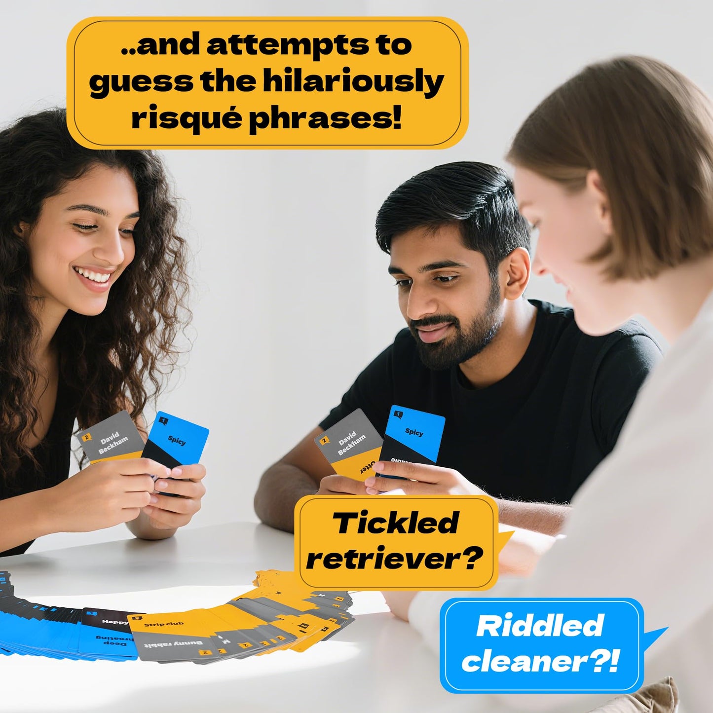 You SAY I Guess - 2025 New Lip Reading Party Fun Games for Adults, The Headphone Challenge TikTok Popular Card Game, Friends with 40,000 Funny Phrase Combos, Card Games for 18+ Years Old (2+ Players)