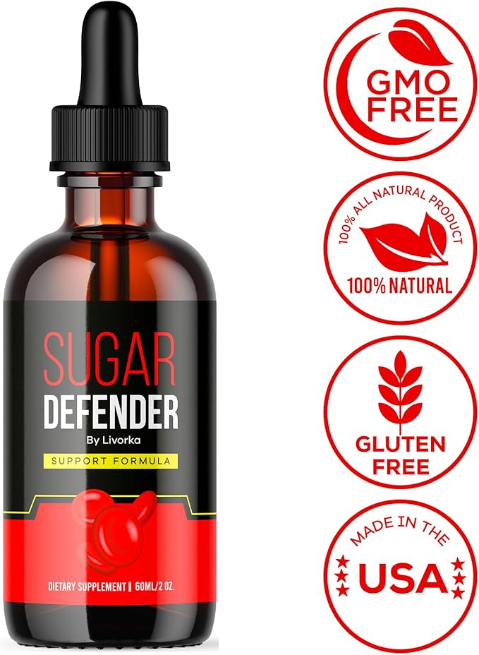 Sugar Defender - Sugar Defender Drops, Sugar Defense Super Formula, Sugar Defender 24, Sugar Defender Supplement, Sugar Defender Liquid, Defender Drop,Sugar Metabolism (60 Capsules) -2Pack