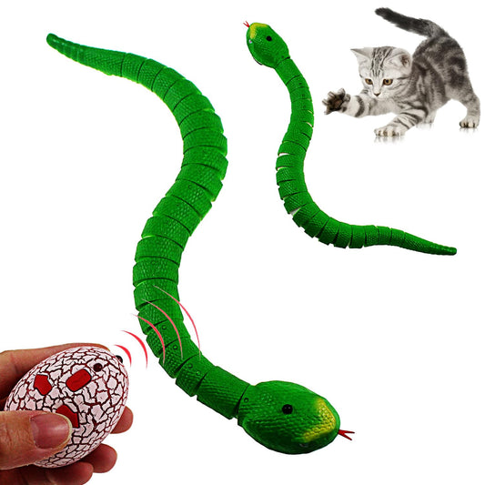 Tipmant RC Snake IR Remote Control Crawlers Fake Realistic Animals Vehicle Scary Prank Toys Kids Birthday Halloween (Green)