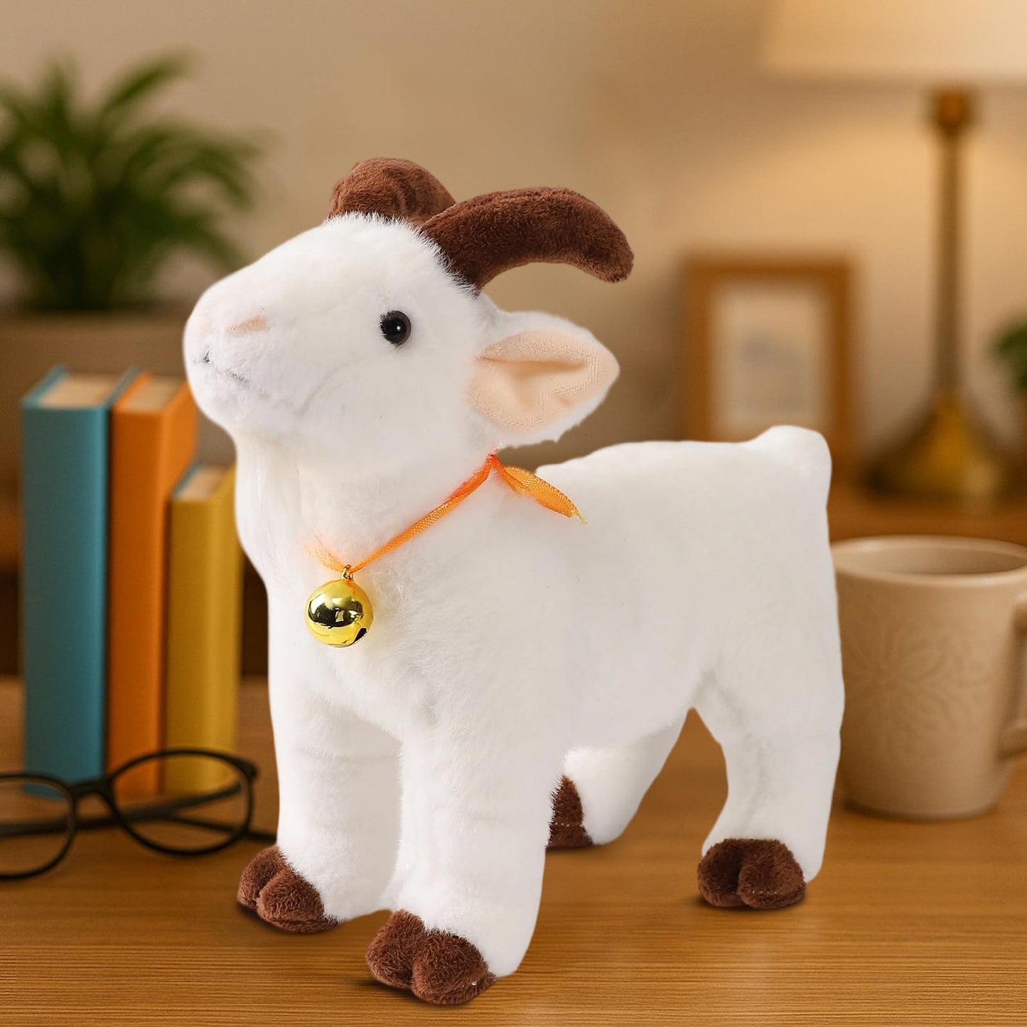 Freetoes Screaming Goat Toy,Goat Stuffed Animal Plush Desk Toy,Makes Fun Screaming Goats Sounds,Funny Gag Gifts for Men Women,Weird Things Office Pranks Stuff for Adults,Prank Noise Maker