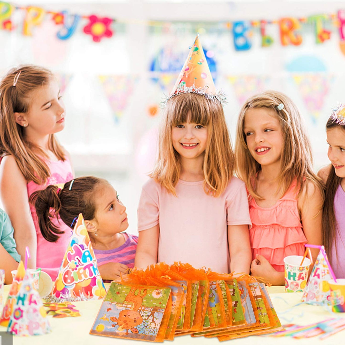 SANNIX 12 Pack Jigsaw Puzzles for Toddlers Wooden Animals Jigsaw Puzzles 9 pcs with 12 Organize Bags for Kids Ages 2 3 4 5 Preschool Educational Puzzles Learning Travel Toys for Boys and Girls