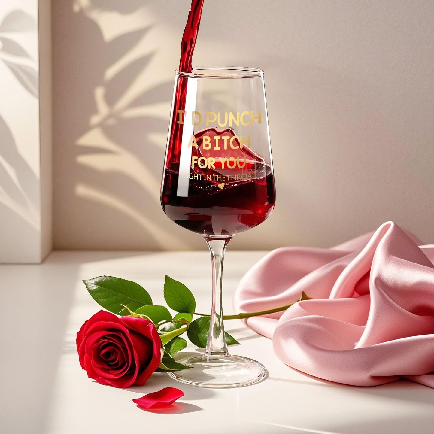 Astonlink Birthday Gifts for Women Her Girlfriend Sister Friends, Valentines Galentines Mothers Day Mom Gifts for Mom Wife from Daughter Son,15.5 Oz Funny Wine Glass,Christmas for Women