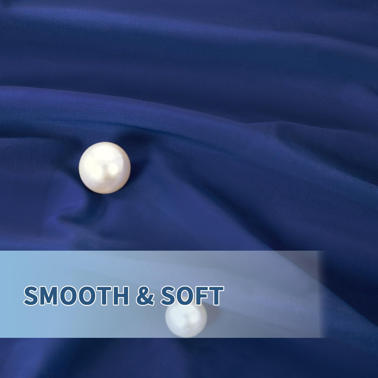 Cooling Pillow Cases for Hot Sleepers and Night Sweats, Ice Cool Pillowcases Queen Size Set of 2 for Hair Skin Silky Luxury Cover with Envelope Closure, Dorm Essentials for Deco, Royal Blue,20"×30"