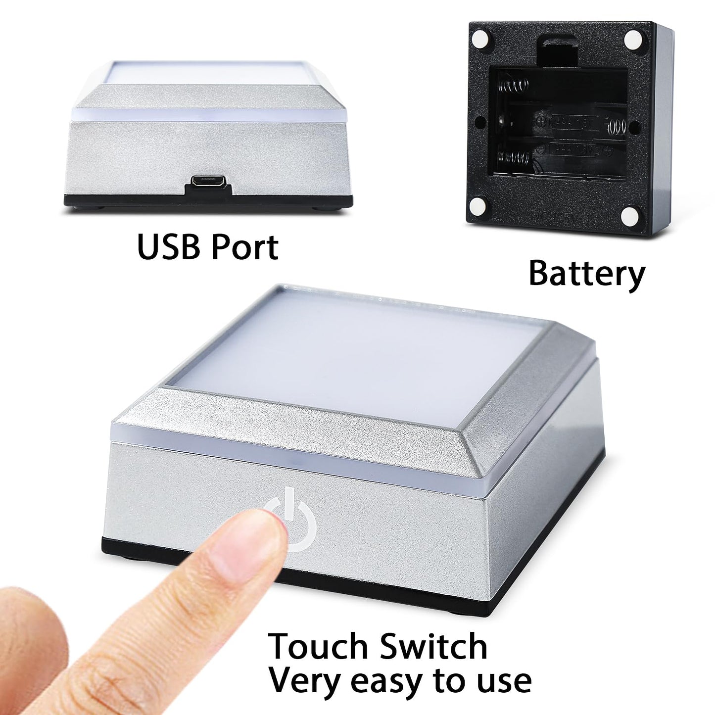 hochance 3D Rose Crystal Night Lamp with Adjustable LED Multicolor Lights for Girlfriend, Wife - Valentine's Day, Anniversary,Birthday Presents, Christmas Gifts for Her