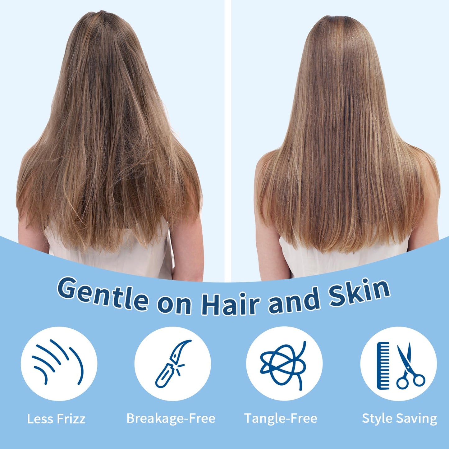 Cooling Pillow Cases for Hot Sleepers and Night Sweats, Ice Cool Pillowcases Standard Size Set of 2 for Hair Skin Silky Luxury Cover with Envelope Closure, Dorm Essentials for Deco,Royal Blue, 20"x26"