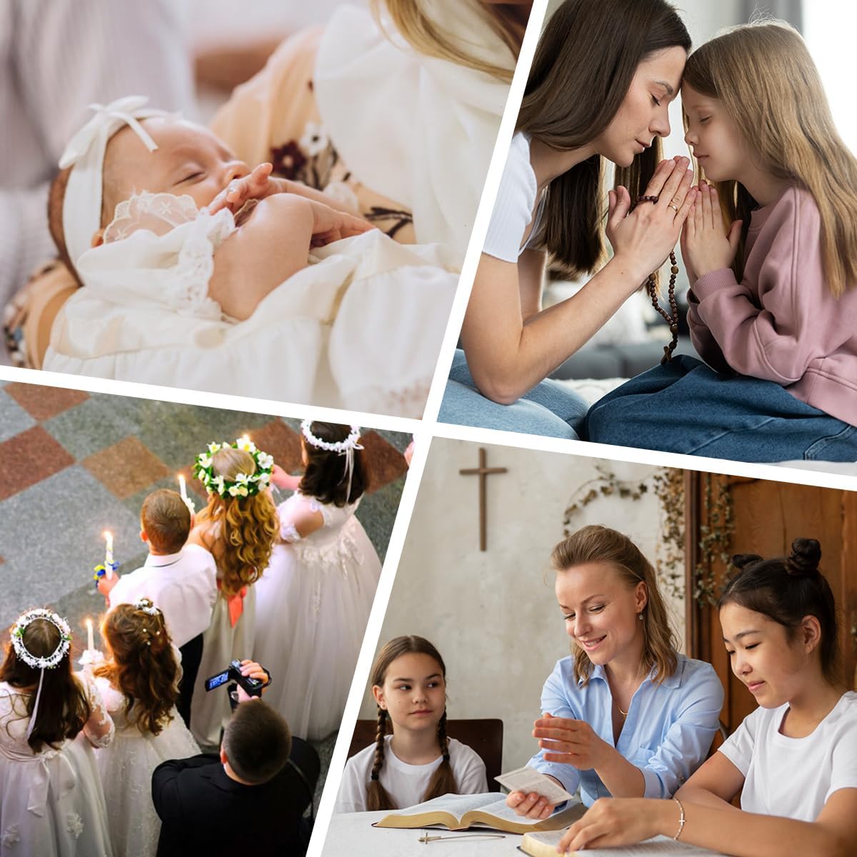 IKIATY Daughter Gifts from Mom Dad, Christian Cross Bracelet Jewelry for Teenage Girls, Daughter Birthday Gifts Easter Basket Christmas Stocking Stuffers Valentines Day Gifts for Teens Girls Women