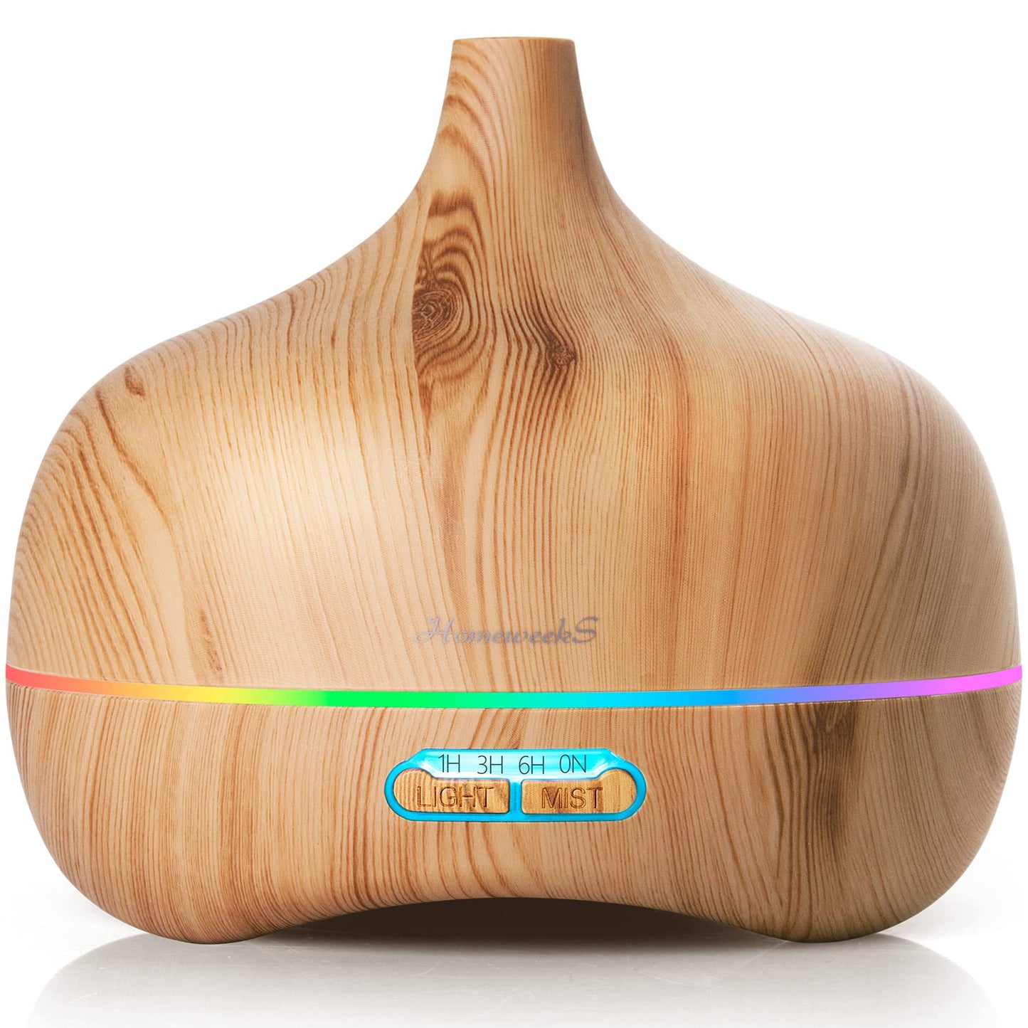 Essential Oil Diffuser Aromatherapy Diffusers: 550ml Ultrasonic Cool Mist Large Aroma Scent Essential Oils Diffuser Waterless Shut Off for Bedroom Home Office Living Room Wood Grain