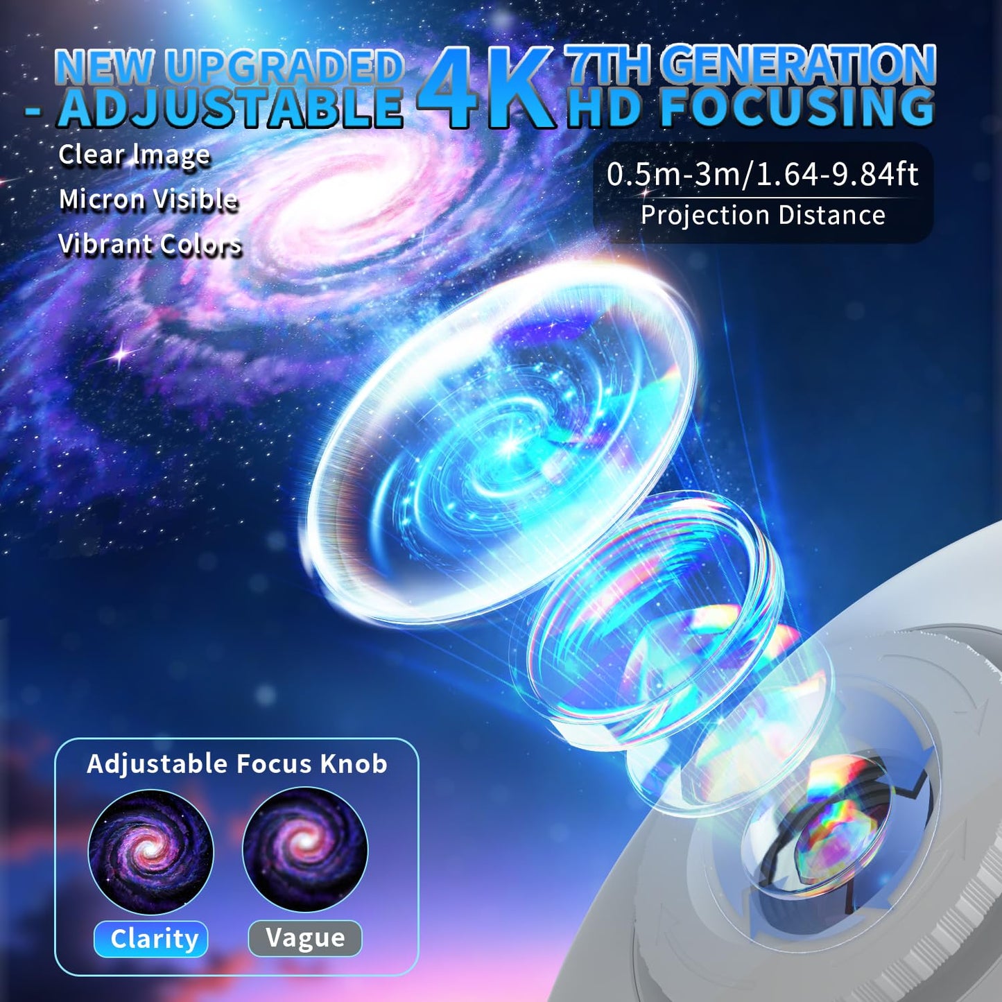 Star Projector,13 in 1 HD Planetarium Galaxy Projector for Bedroom,LED Space Galaxy Lamp with Bluetooth Speaker & White Noise,Remote/Auto-Off Timer,Star Night Light for Adults Kids Gifts Home Decor