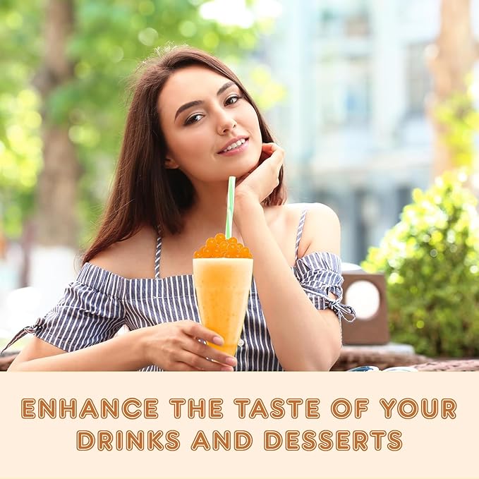 Fanale Strawberry Mango Popping Boba Pearls, Vegan, Non GMO, Gluten Free, Fat Free, Perfect for Bubble Tea, Smoothies, Ice Cream, Desserts, and Beverage 2 lb (1 lb X 2).