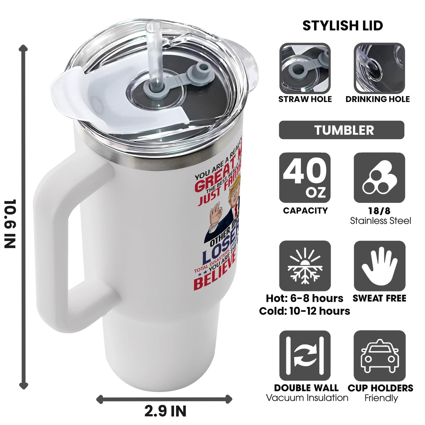 UMACVN Gifts for Mom from Daughter Son - Mothers Day Gifts for Mom Wife - Birthday, Mother's Day, Christmas Gift Ideas for Moms - Gift for Mama, Moms, Mother from Kids - 40 Oz Stainless Steel Tumbler