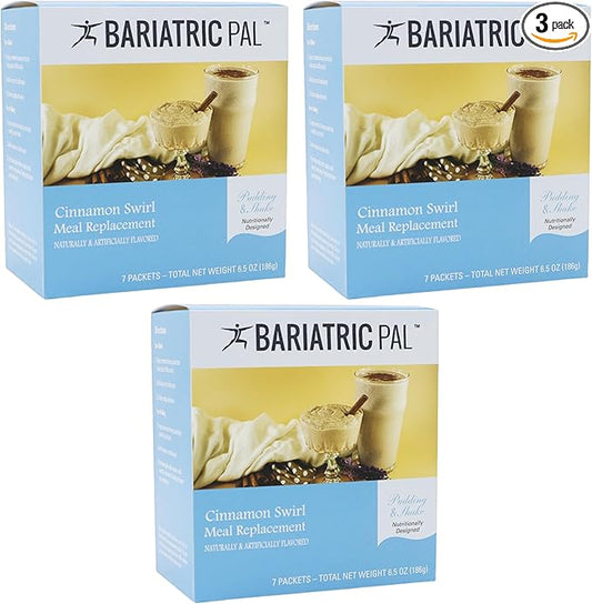 BariatricPal 15g Protein Shake or Pudding (Aspartame Free) - Cinnamon Swirl (3-Pack)
