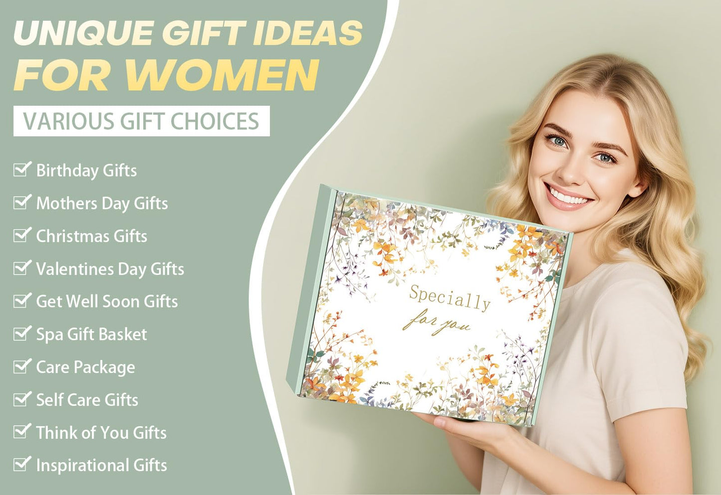 Birthday Gifts for Women Self Care Gifts Get Well Soon Gifts, Inspirational Sympathy Gift Baskets Spa Gifts, Mothers Day Valentines Day Christmas Gifts for Women Mom Her Wife Friend Sister Grandma