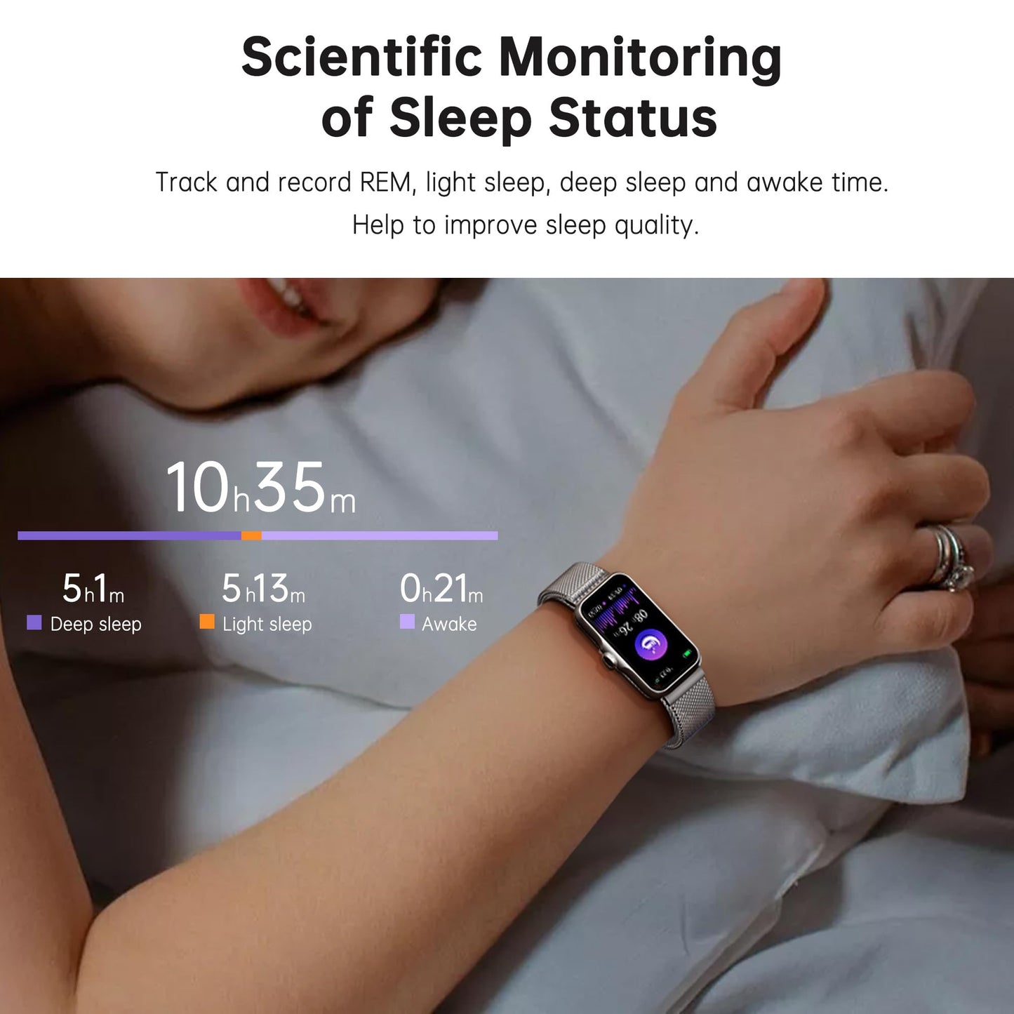 Health Fitness Tracker, Smart Watch with 24/7 Heart Rate and Blood Oxygen Monitor, Sleep Tracker with IP68 Waterproof, Activity Tracker Pedometer Step Counter for Women Men